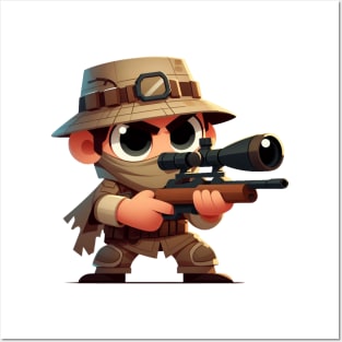 Cute Sniper Soldier Posters and Art